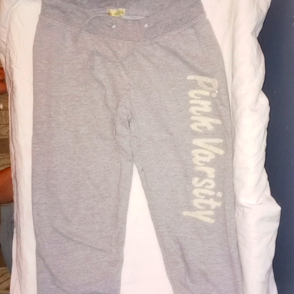 Girls s Pink Varsity Joggers